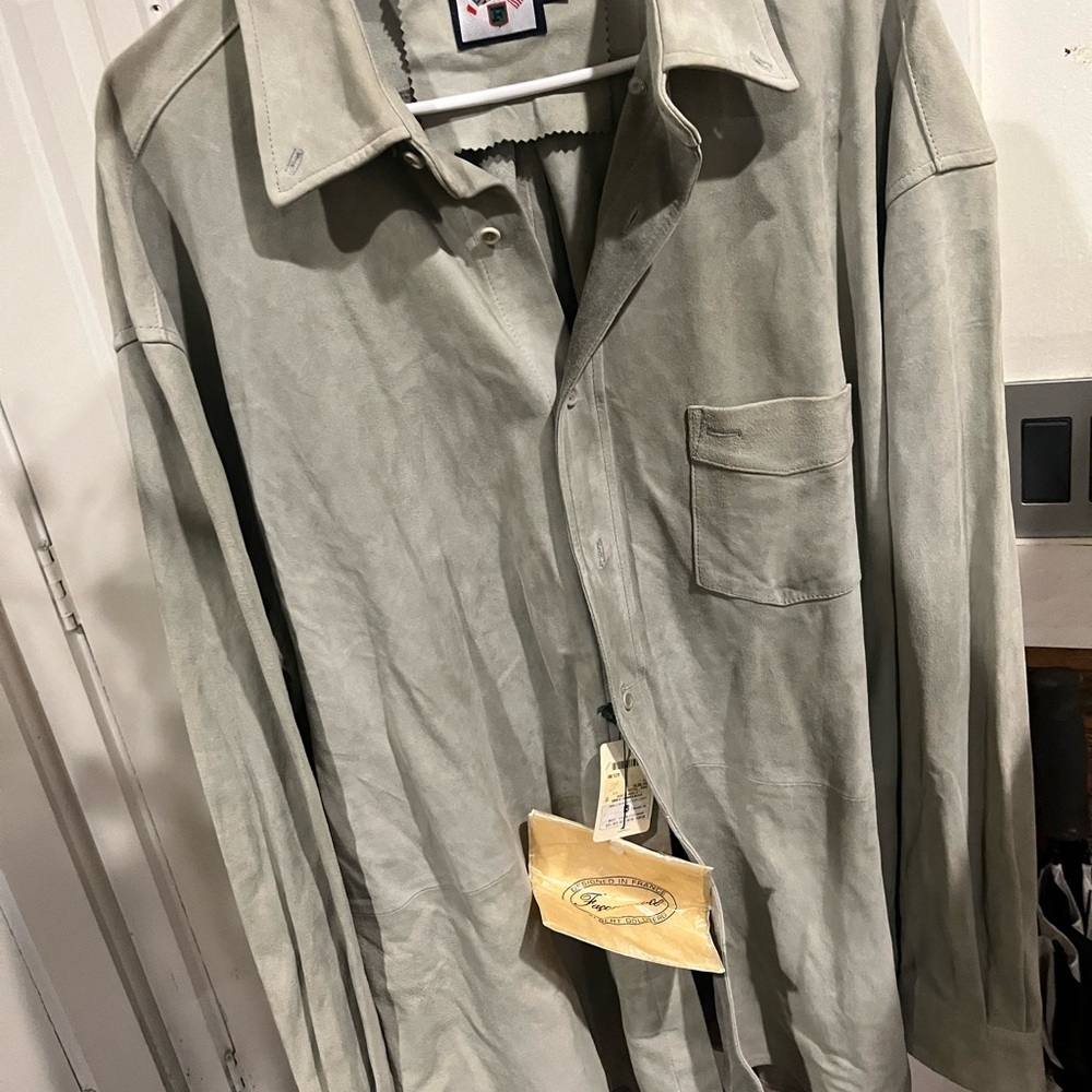 Men's Green Suede Jacket
